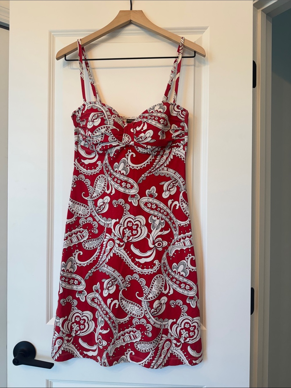 Tommy Bahama Red and White Paisley Cotton Sundress - Picture 2 of 10